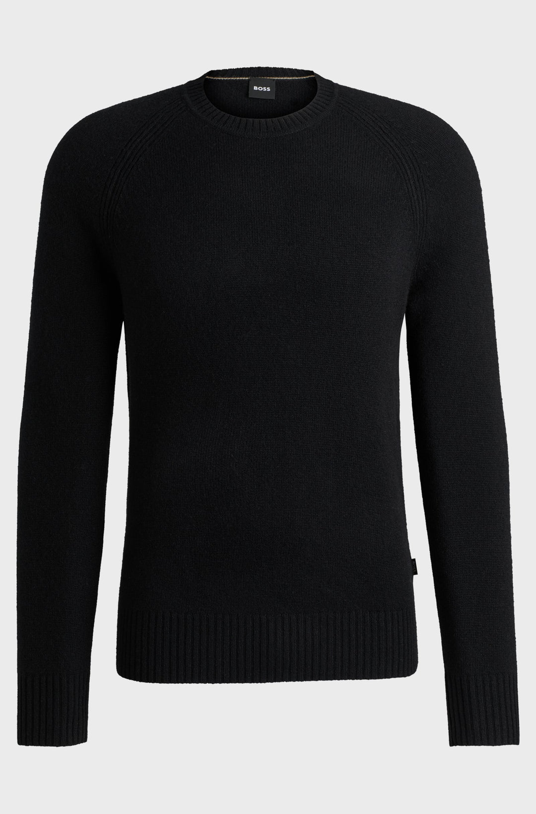 BOSS Sweaters Regular Fit in Wool - H-EMALVO 10265480 01-50526836- Concorde Fashion#color_black-001