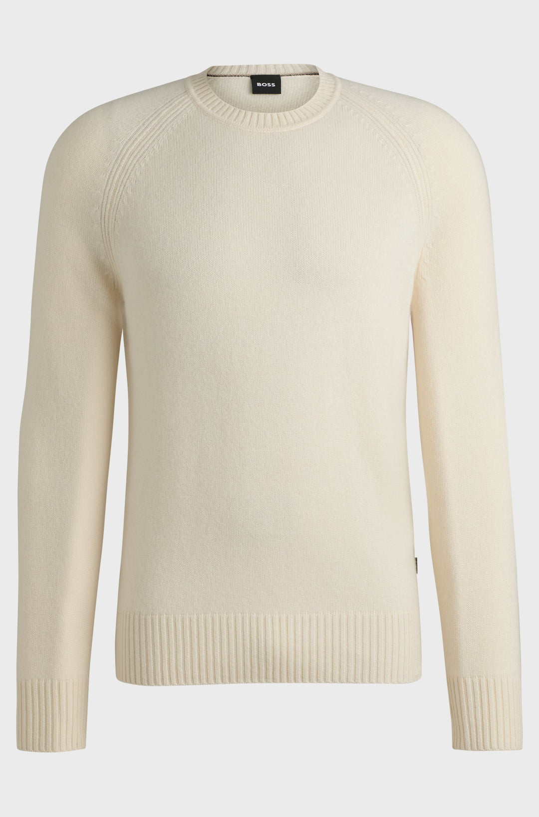 BOSS Sweaters Regular Fit in Wool - H-EMALVO 10265480 01-50526836- Concorde Fashion#color_white-131