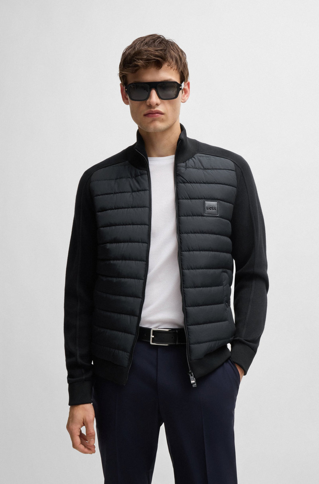 BOSS Casual Jackets Regular Fit in Cotton Mix - H-ESFERO 10265506 01-50526835- Concorde Fashion#color_black-001