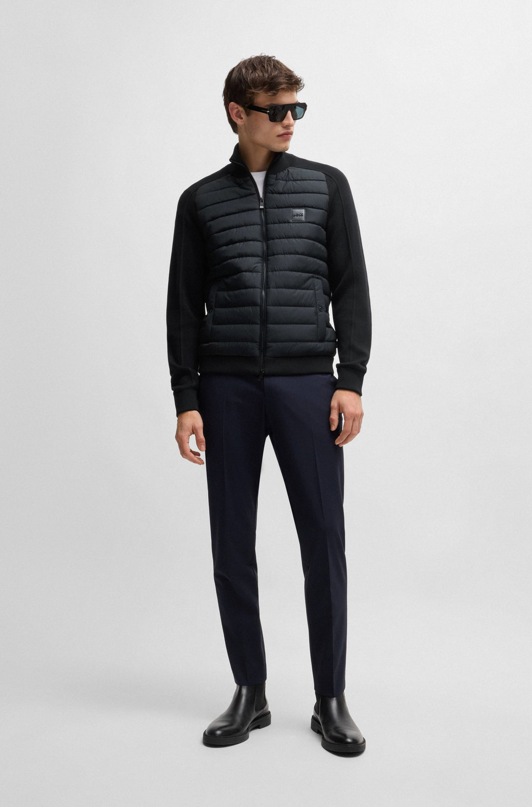 BOSS Casual Jackets Regular Fit in Cotton Mix - H-ESFERO 10265506 01-50526835- Concorde Fashion#color_black-001
