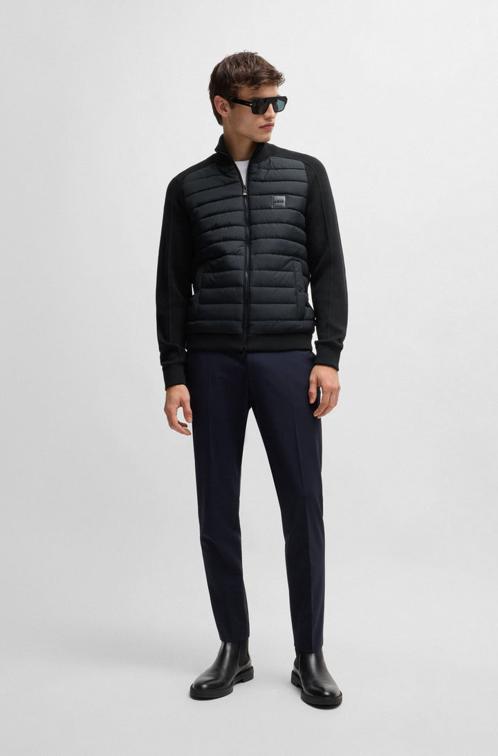 BOSS Casual Jackets Regular Fit in Cotton Mix - H-ESFERO 10265506 01-50526835- Concorde Fashion#color_black-001