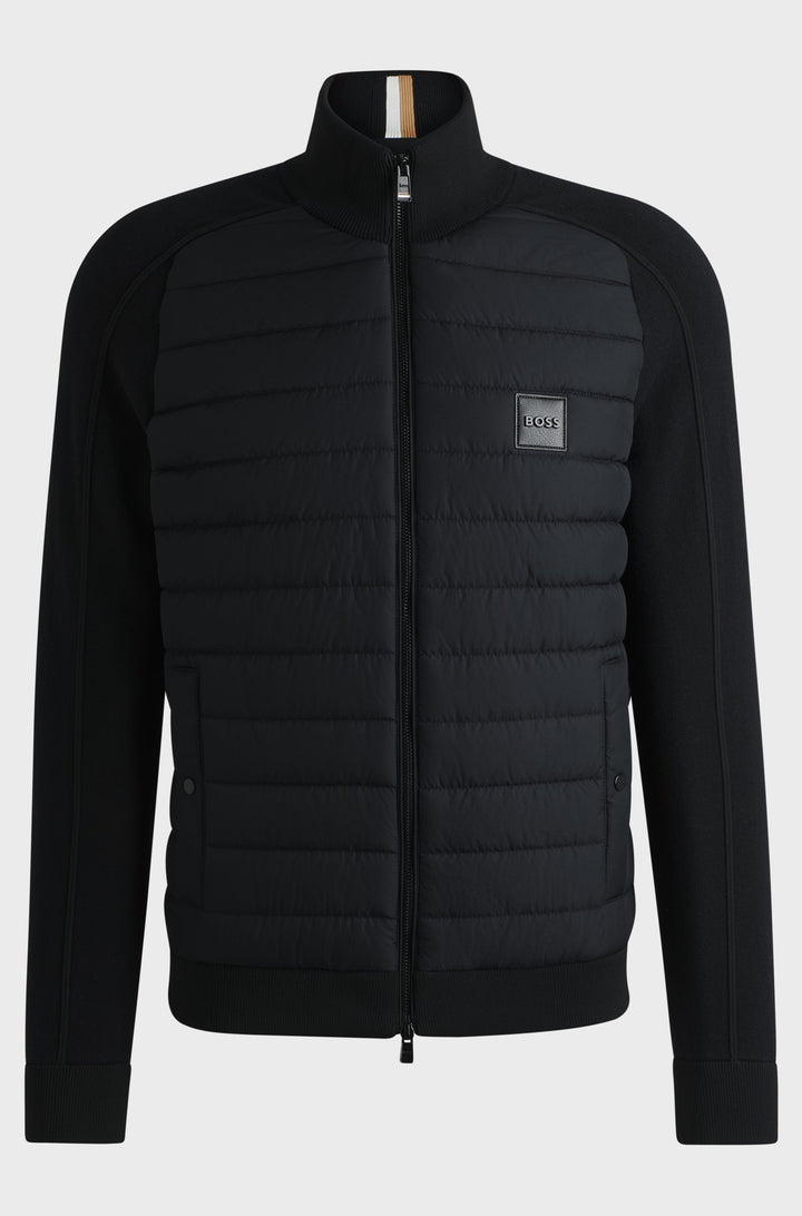 BOSS Casual Jackets Regular Fit in Cotton Mix - H-ESFERO 10265506 01-50526835- Concorde Fashion#color_black-001