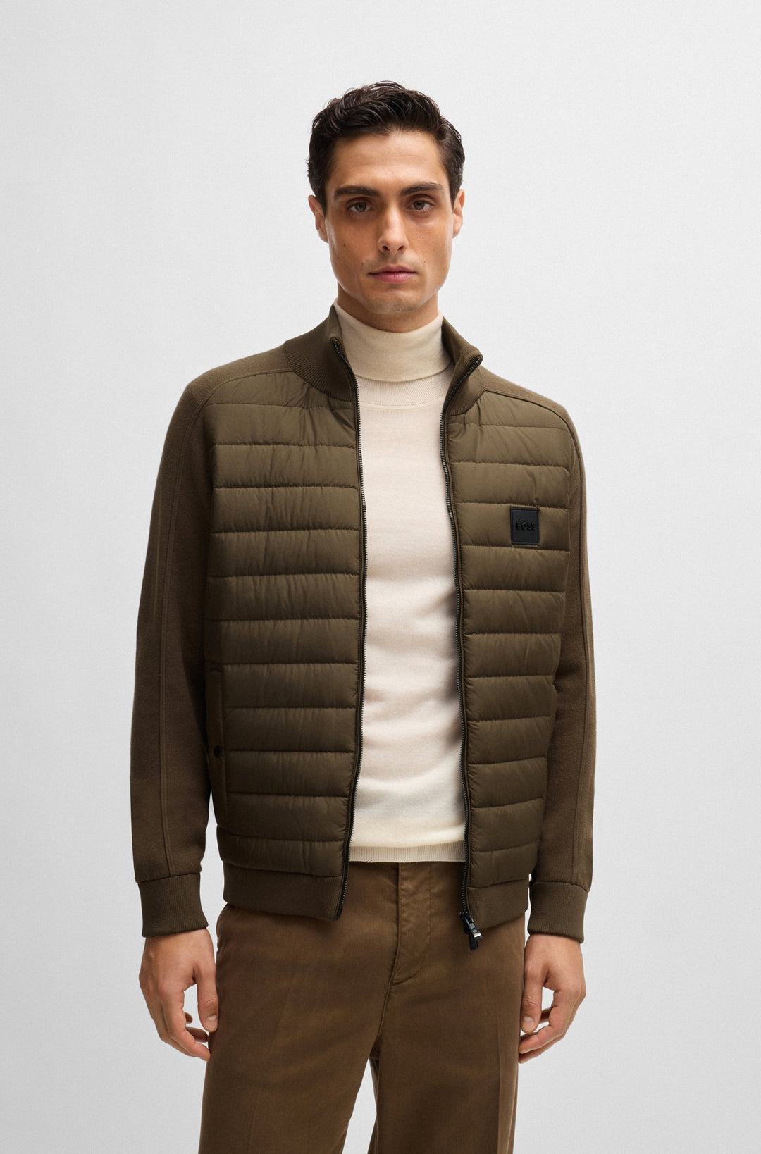 BOSS Casual Jackets Regular Fit in Cotton Mix - H-ESFERO 10265506 01-50526835- Concorde Fashion#color_green-361