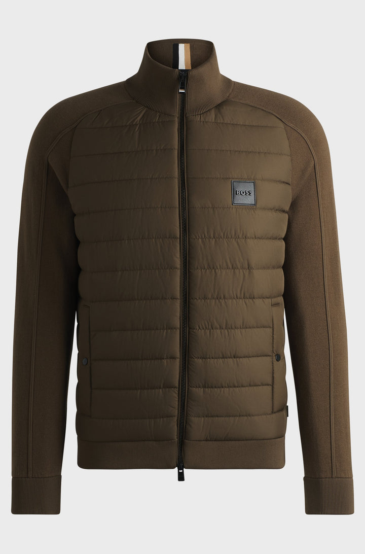 BOSS Casual Jackets Regular Fit in Cotton Mix - H-ESFERO 10265506 01-50526835- Concorde Fashion#color_green-361