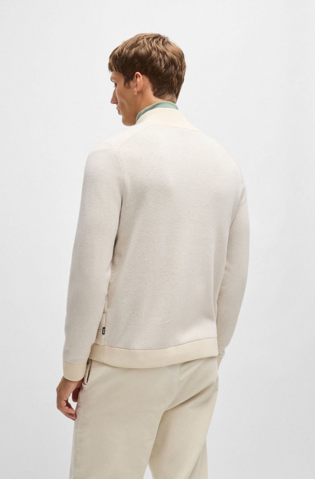 BOSS Casual Jackets Regular Fit in Cotton Mix - H-ESFERO 10265506 01-50526835- Concorde Fashion#color_white-131