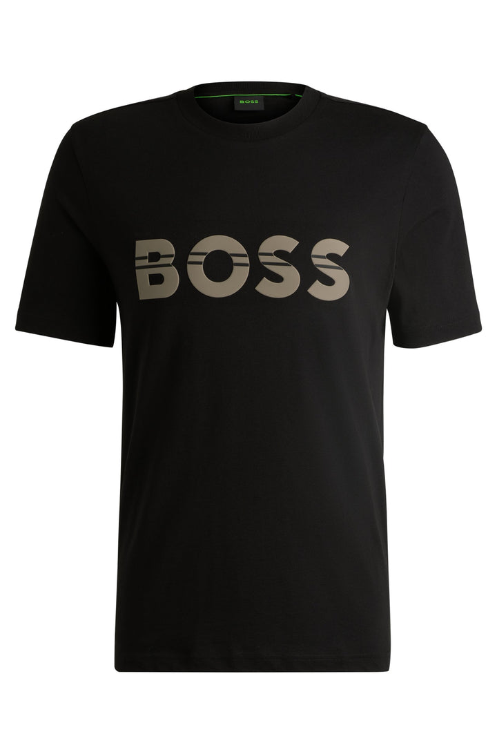 BOSS T-Shirts Regular Fit in Cotton - TEE 1 10265583 01-50525208- Concorde Fashion#color_black-001