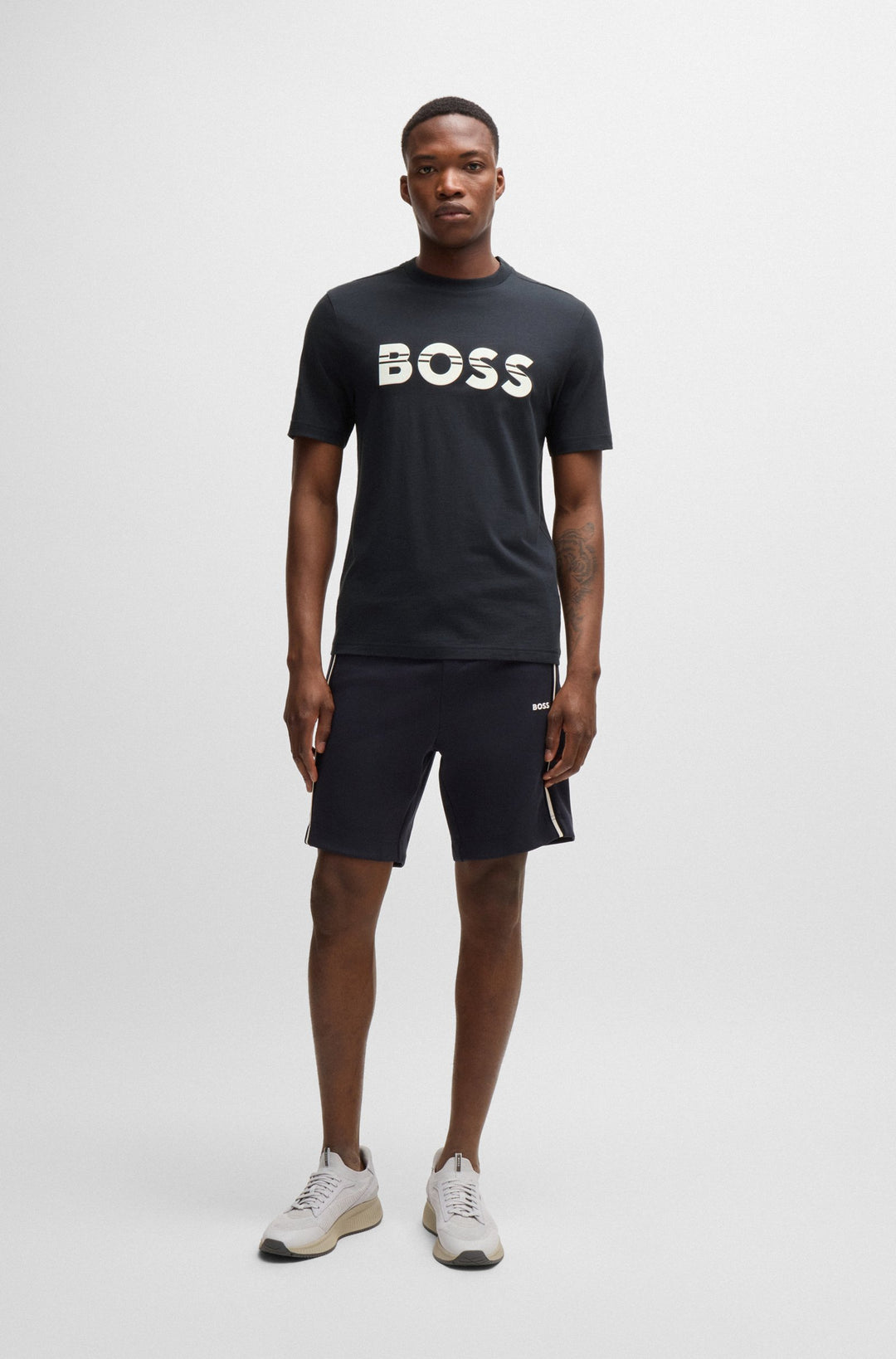 BOSS T-Shirts Regular Fit in Cotton - TEE 1 10265583 01-50525208- Concorde Fashion#color_navy-402