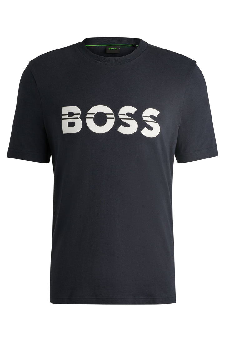 BOSS T-Shirts Regular Fit in Cotton - TEE 1 10265583 01-50525208- Concorde Fashion#color_navy-402