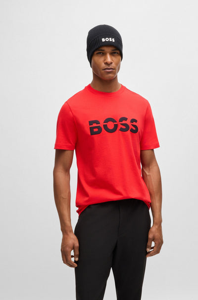 BOSS T-Shirts Regular Fit in Cotton - TEE 1 10265583 01-50525208- Concorde Fashion#color_red-645