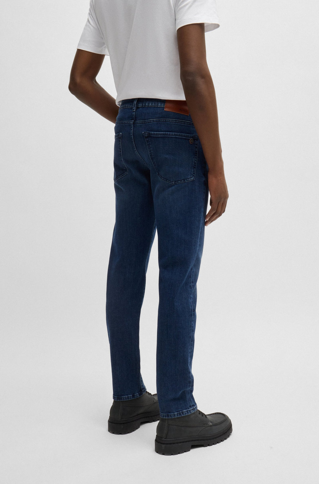 BOSS Jeans Regular Fit in Cotton Mix - RE.MAINE BO 10265584 01-50526928- Concorde Fashion#color_navy-412