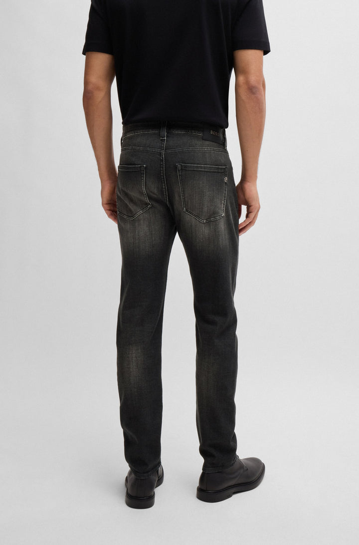 BOSS Jeans Slim Fit in Cotton Mix - H-DELAWARE 10265596 01-50527018- Concorde Fashion#color_charcoal-019