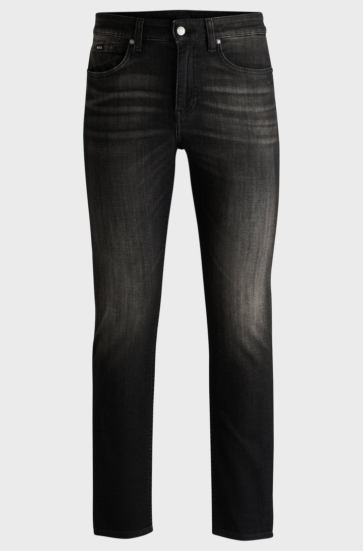 BOSS Jeans Slim Fit in Cotton Mix - H-DELAWARE 10265596 01-50527018- Concorde Fashion#color_charcoal-019