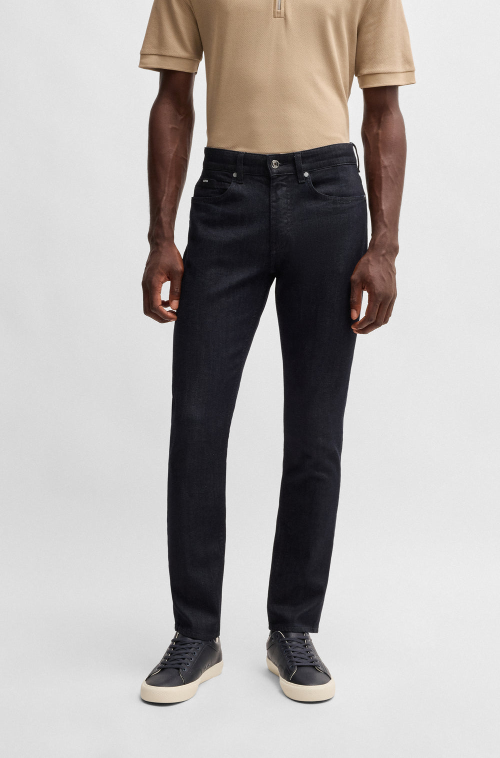 BOSS Jeans Slim Fit in Cotton Mix - H-DELAWARE 10265599 01-50527038- Concorde Fashion#color_navy-402