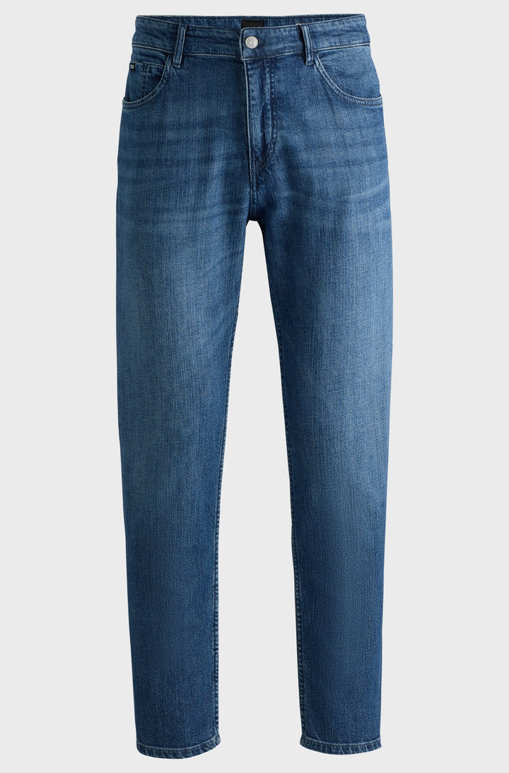 BOSS Jeans Regular Fit in Cotton - H-RE.MAINE 10265612 01-50527029- Concorde Fashion#color_blue-441