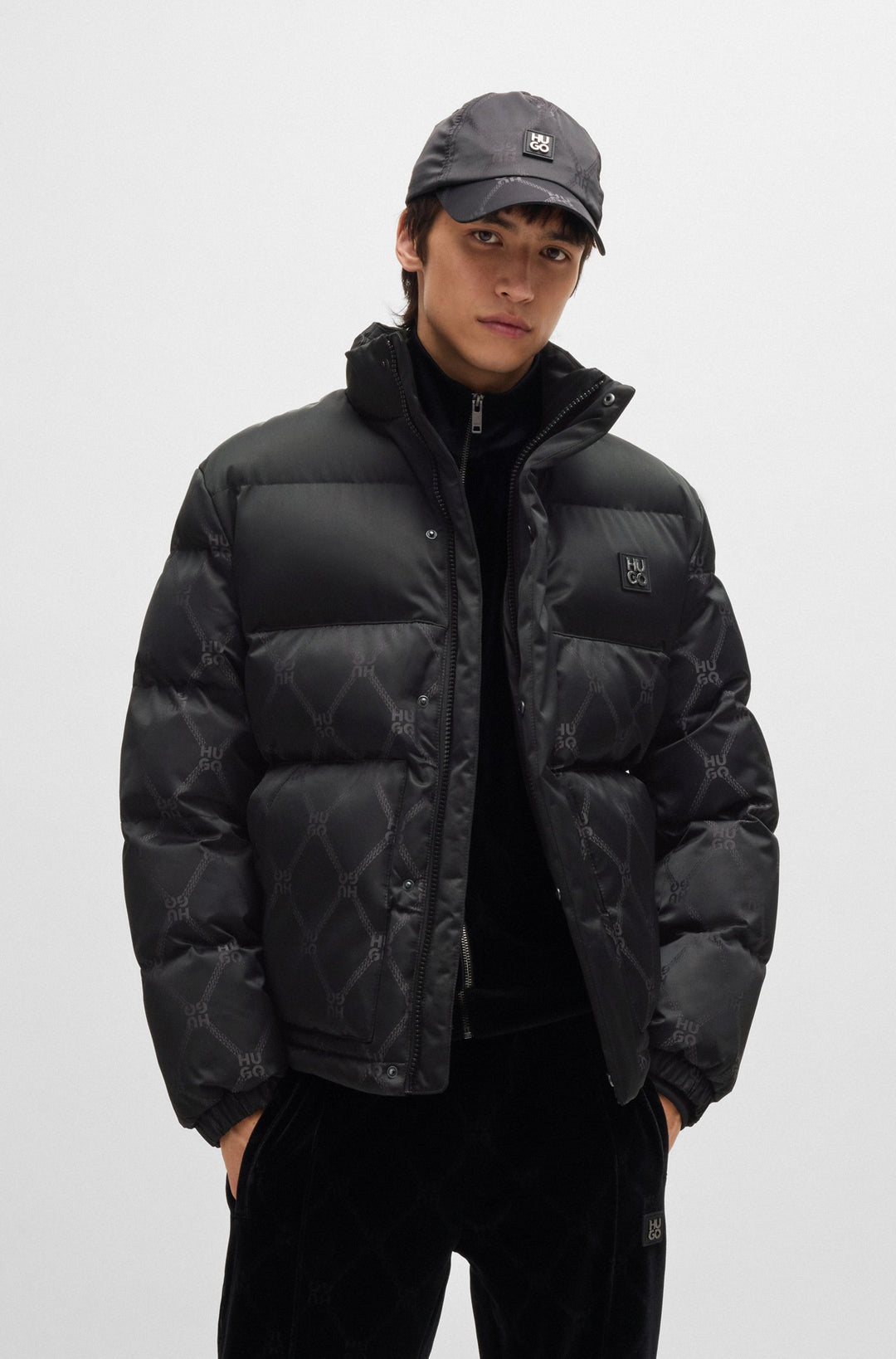 HUGO Casual Jackets Regular Fit in Polyester - BALTO2411 10265644 01-50525347- Concorde Fashion#color_black-001