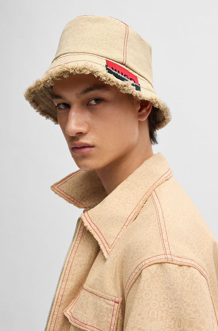 HUGO Hats  in Cotton - OZLEM_LB 10265688 01-50527332- Concorde Fashion#color_brown-223