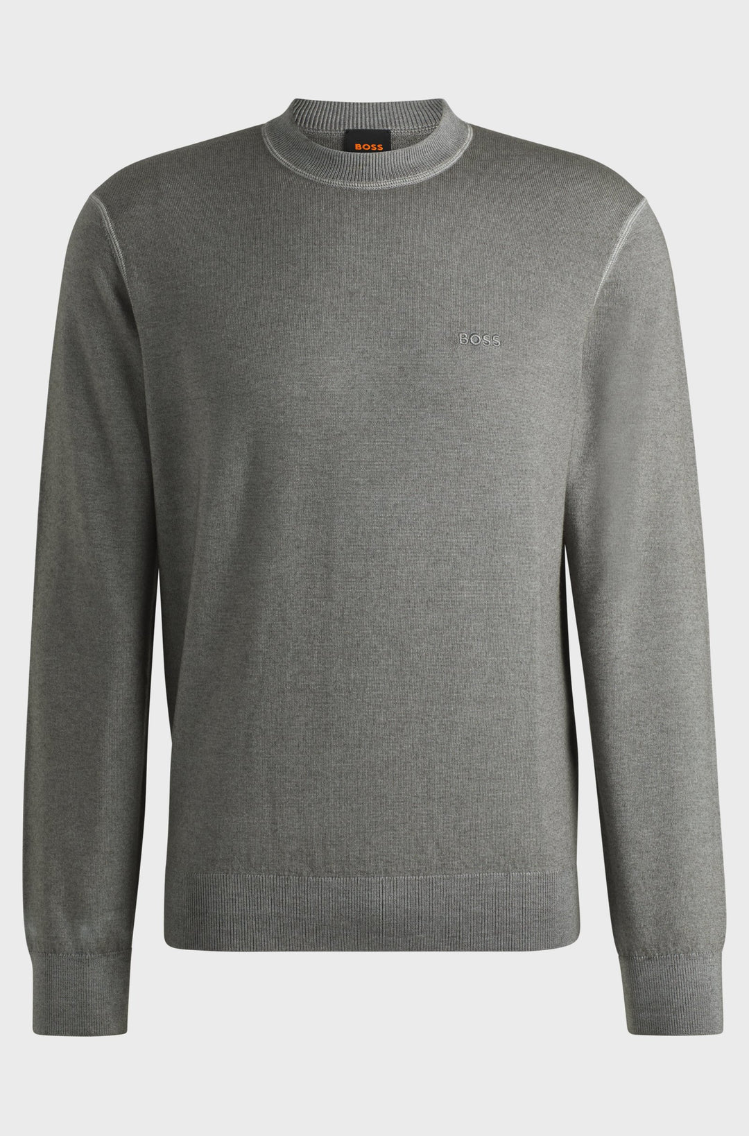 BOSS Sweaters Regular Fit in Wool - ASTEFANO 10265715 01-50527334- Concorde Fashion#color_grey-076
