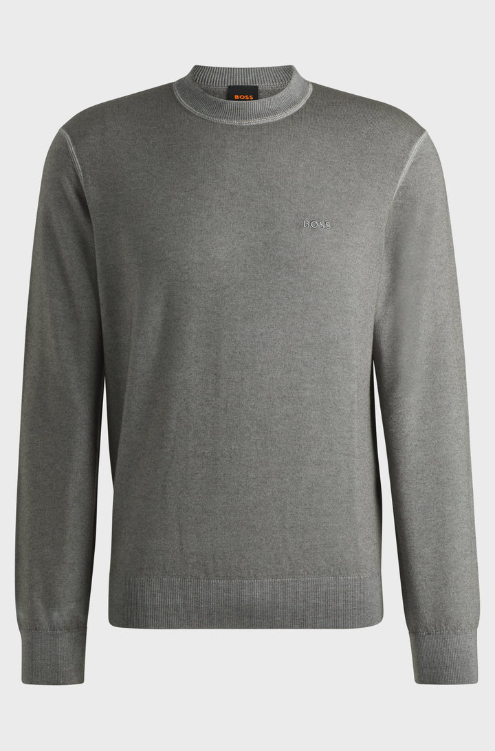 BOSS Sweaters Regular Fit in Wool - ASTEFANO 10265715 01-50527334- Concorde Fashion#color_grey-076