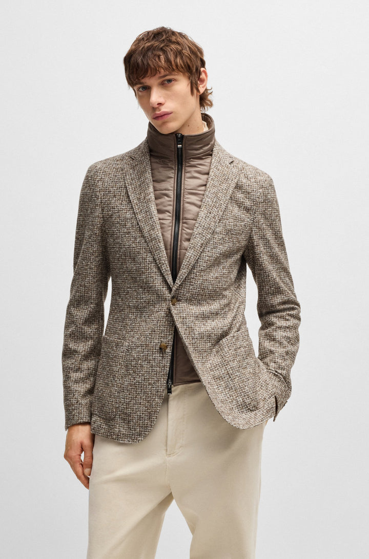 BOSS Blazers Slim Fit in Cotton Mix - C-HANRY-J-BIB-244 10265827 01-50528199- Concorde Fashion#color_white-131