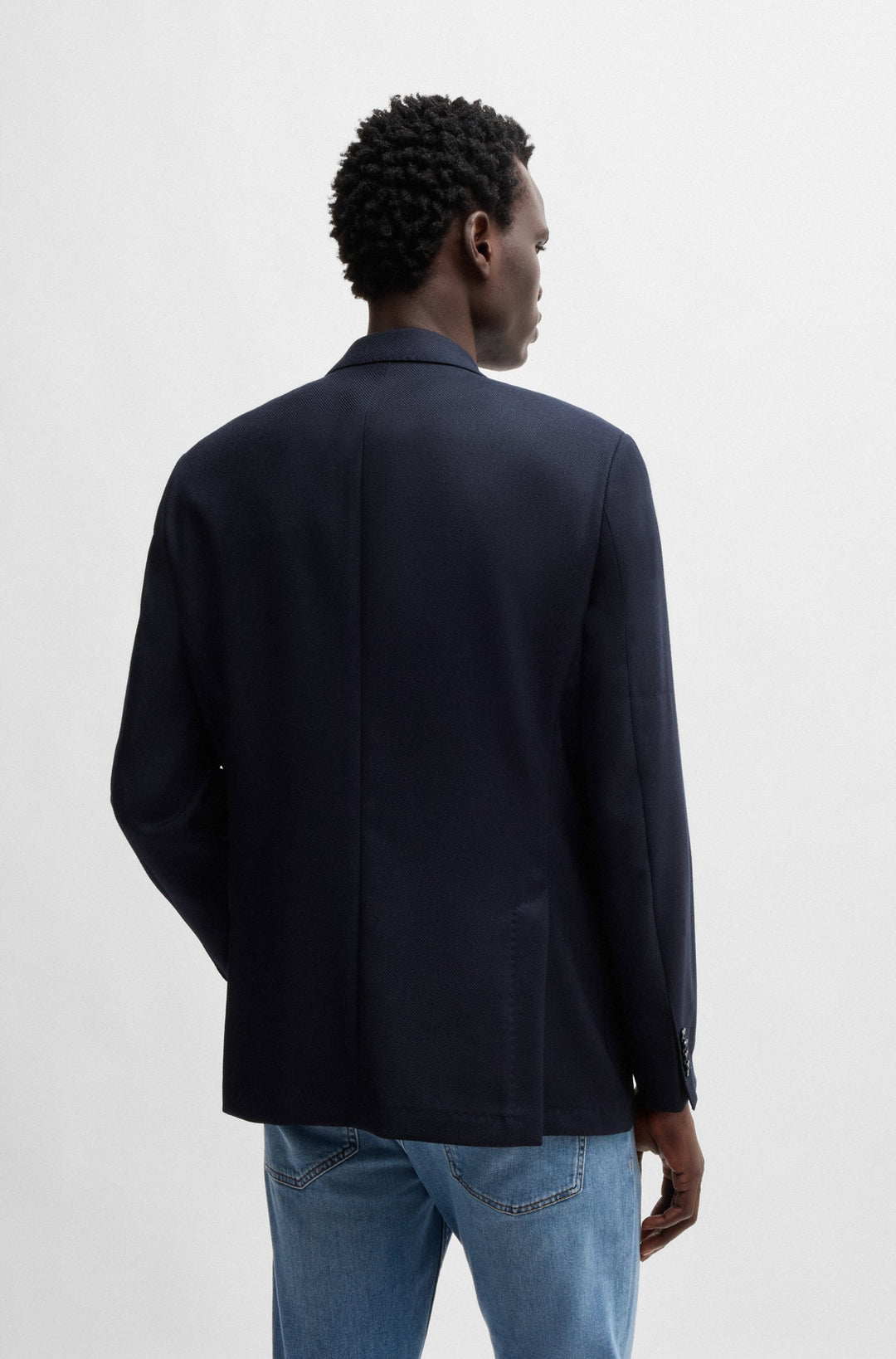 BOSS Blazers Regular Fit in Wool Mix - H-JANSON-233 10265833 01-50528023- Concorde Fashion#color_navy-404