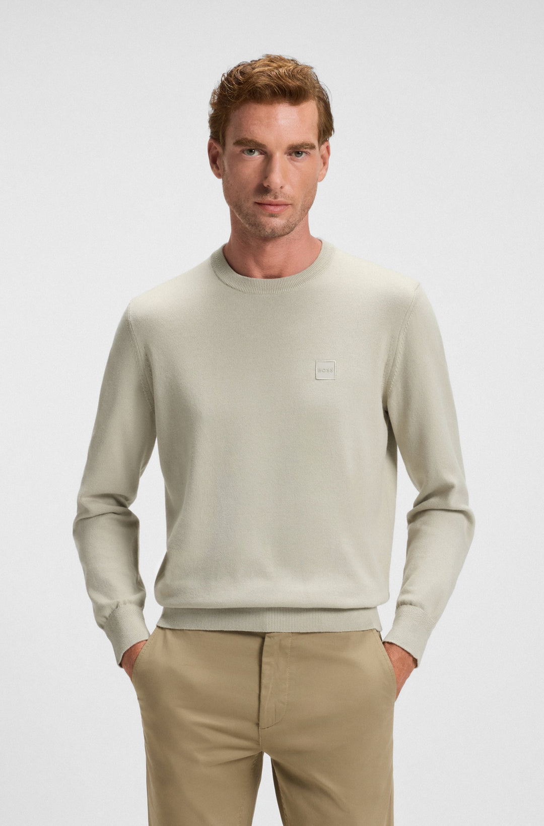BOSS Sweaters Regular Fit - KANOVANO_S 50527583- Concorde Fashion#color_beige-271