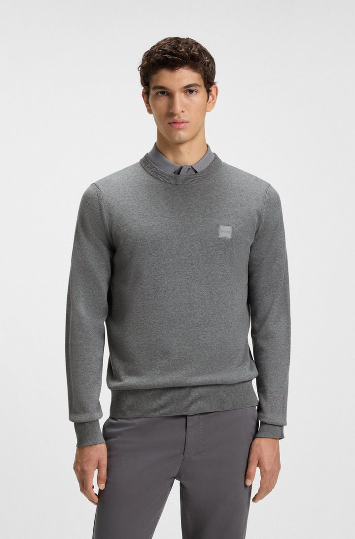 BOSS Sweaters Regular Fit - KANOVANO_S 50527583- Concorde Fashion#color_silver-041