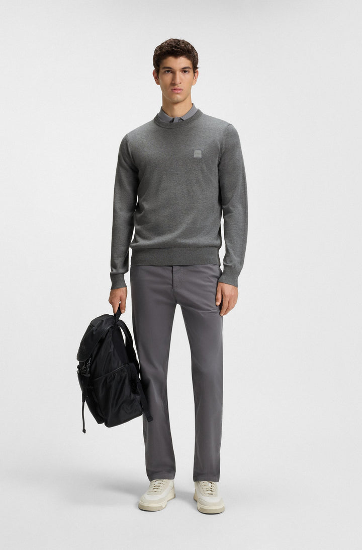 BOSS Sweaters Regular Fit - KANOVANO_S 50527583- Concorde Fashion#color_silver-041