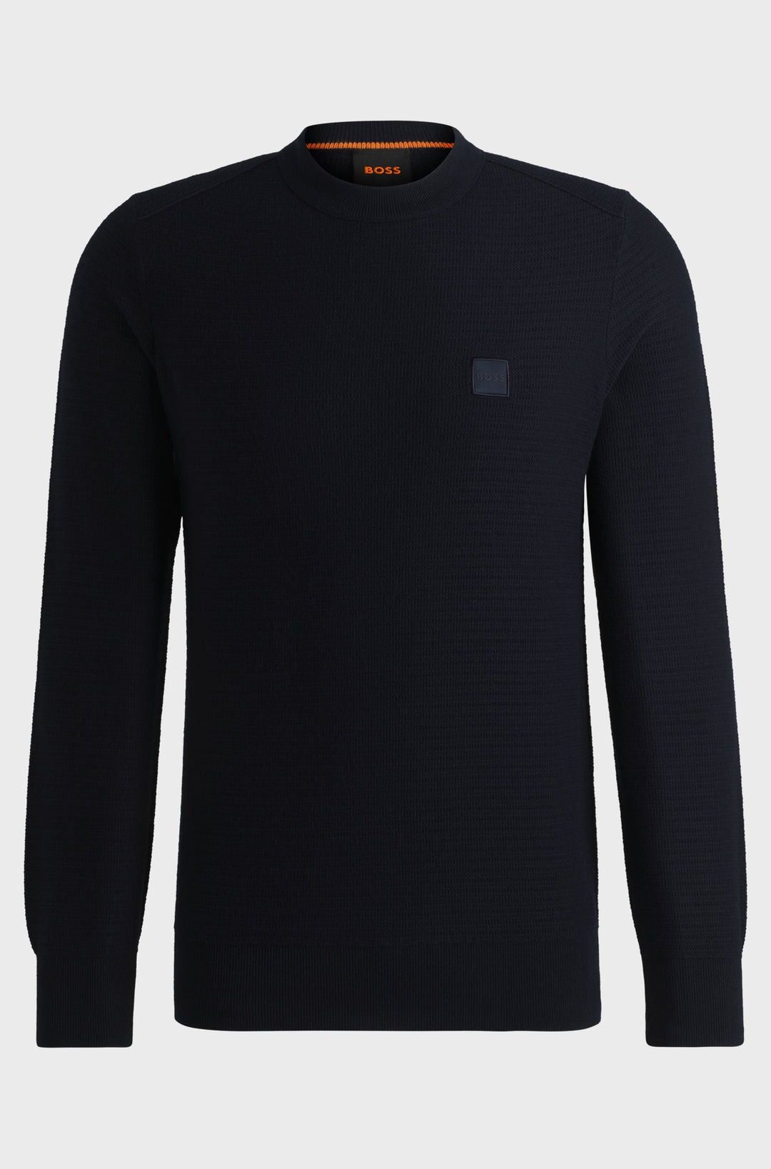 BOSS Sweaters Regular Fit in Cotton Mix - ANION_S 10265864 01-50527584- Concorde Fashion#color_navy-404