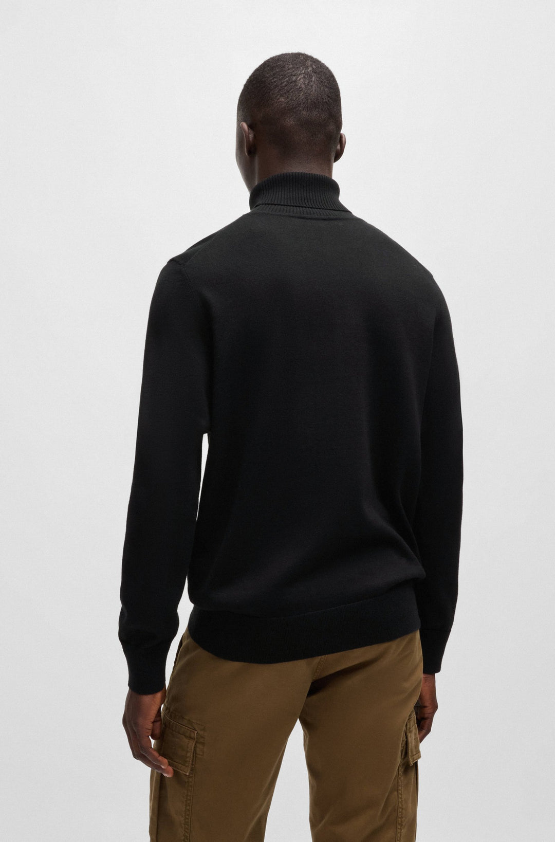 BOSS Sweaters Regular Fit in Cotton Mix - AKIRO_S 10265865 01-50527573- Concorde Fashion#color_black-001