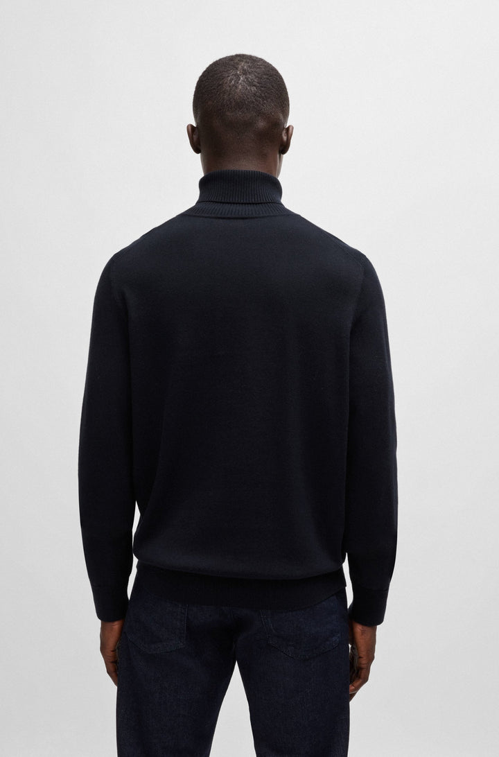 BOSS Sweaters Regular Fit in Cotton Mix - AKIRO_S 10265865 01-50527573- Concorde Fashion#color_navy-404