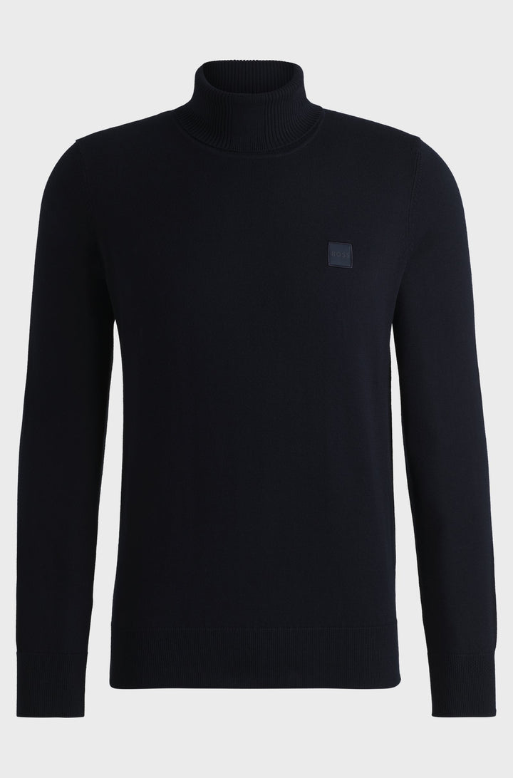 BOSS Sweaters Regular Fit in Cotton Mix - AKIRO_S 10265865 01-50527573- Concorde Fashion#color_navy-404