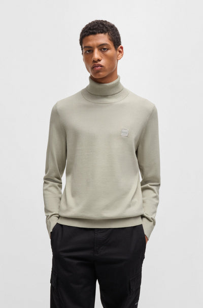 BOSS Sweaters Regular Fit in Cotton Mix - AKIRO_S 10265865 01-50527573- Concorde Fashion#color_beige-271