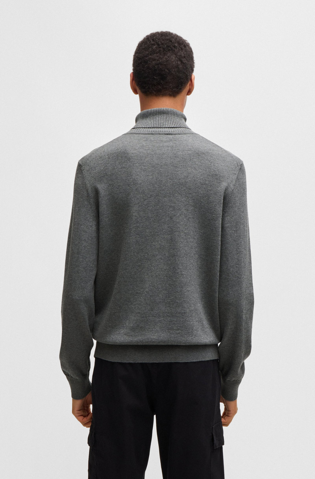 BOSS Sweaters Regular Fit in Cotton Mix - AKIRO_S 10265865 01-50527573- Concorde Fashion#color_grey-051