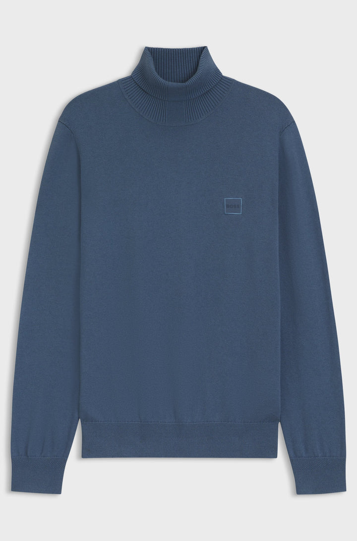 BOSS Sweaters Regular Fit in Cotton Mix - AKIRO_S 10265865 01-50527573- Concorde Fashion#color_blue-495