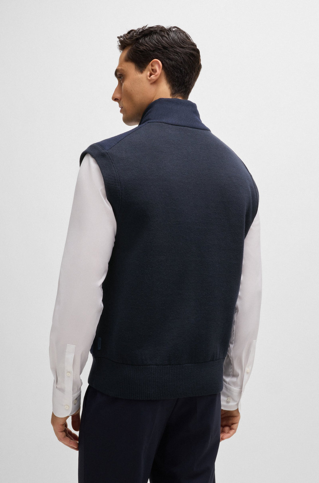 BOSS Casual Jackets Regular Fit in Polyester Mix - P-EFLANOLO 10265906 01-50527647- Concorde Fashion#color_navy-404