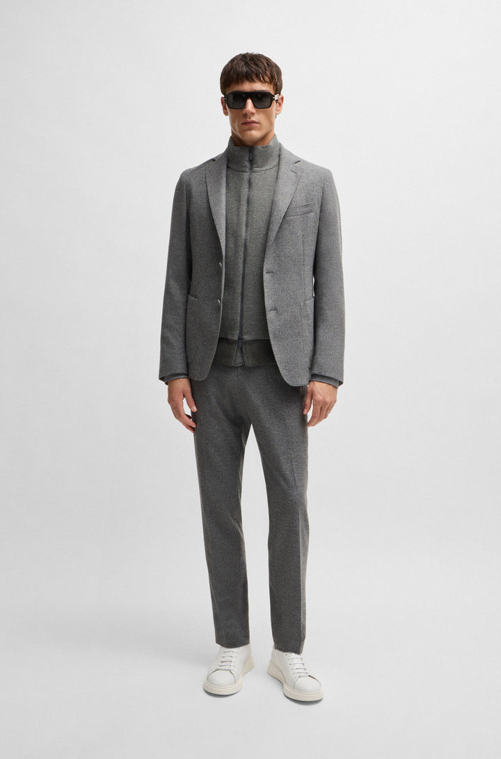 BOSS Casual Jackets Regular Fit in Polyester Mix - P-EFLANOLO 10265906 01-50527647- Concorde Fashion#color_grey-030