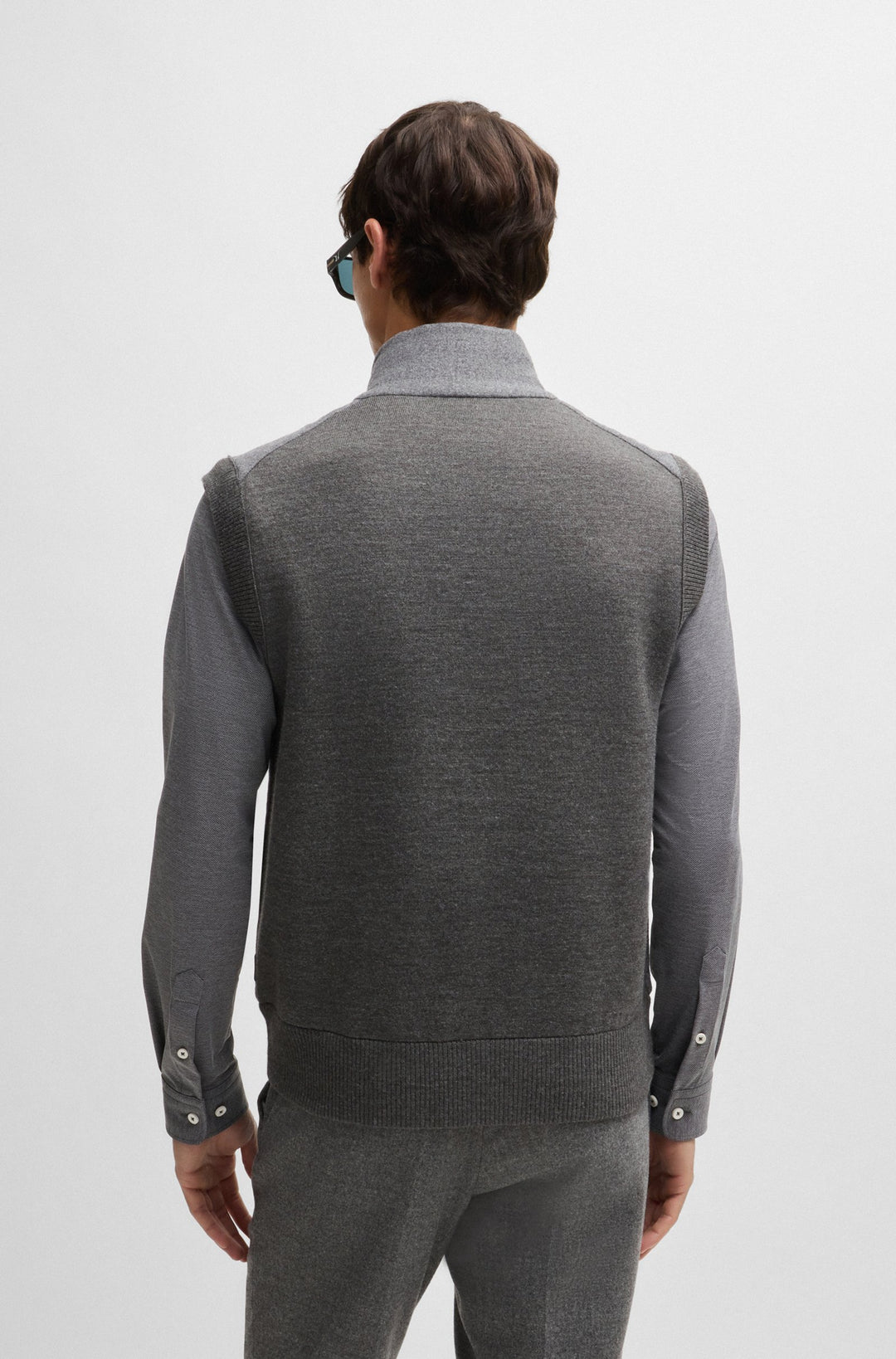 BOSS Casual Jackets Regular Fit in Polyester Mix - P-EFLANOLO 10265906 01-50527647- Concorde Fashion#color_grey-030