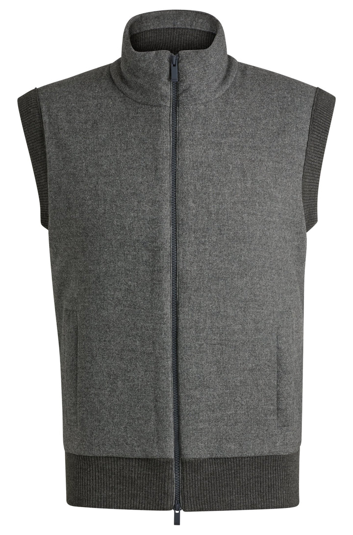 BOSS Casual Jackets Regular Fit in Polyester Mix - P-EFLANOLO 10265906 01-50527647- Concorde Fashion#color_grey-030