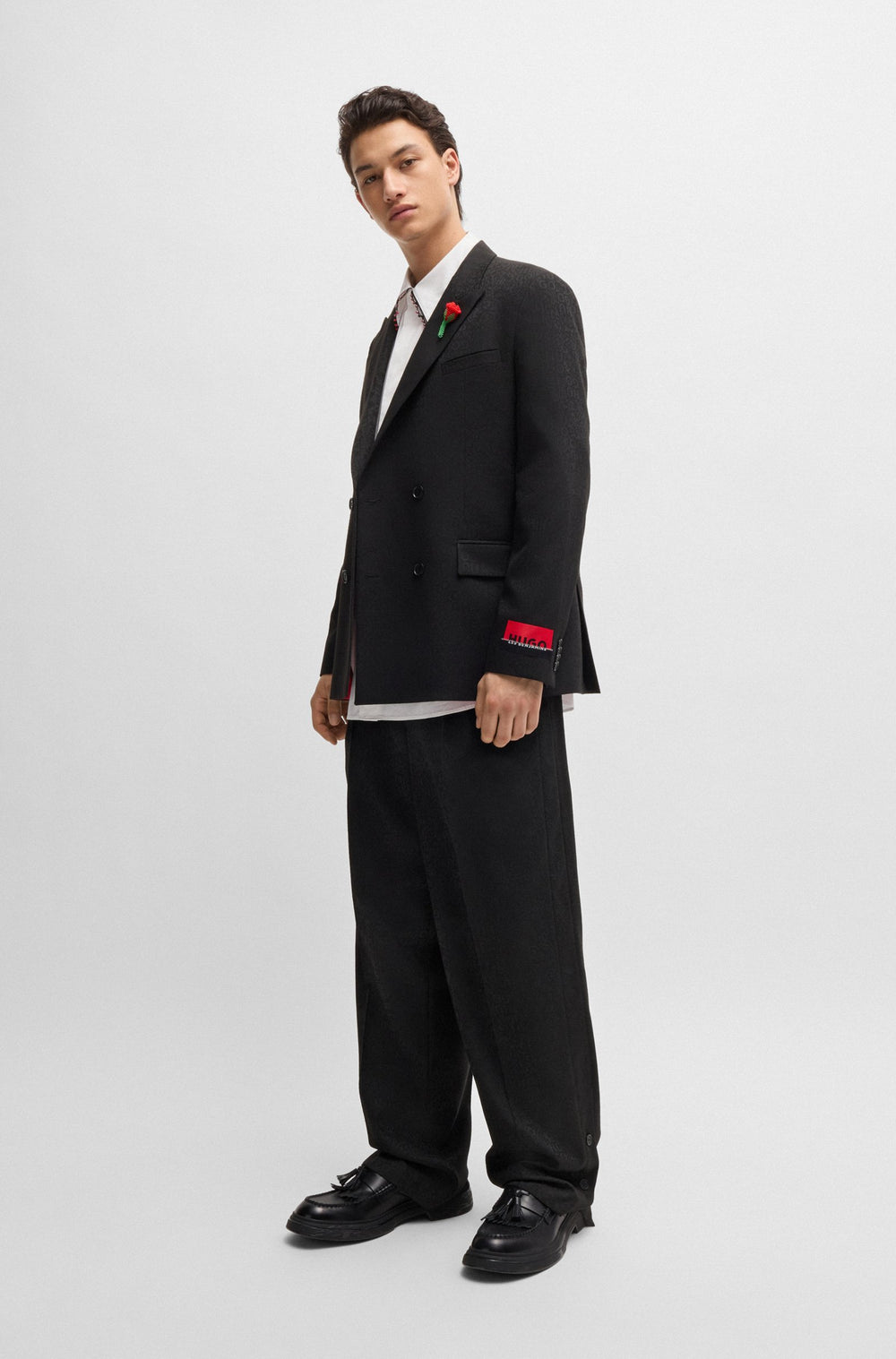 HUGO Trousers Modern Fit in Polyester Mix - KAYA_LB 10265918 01-50527928- Concorde Fashion#color_assorted-986