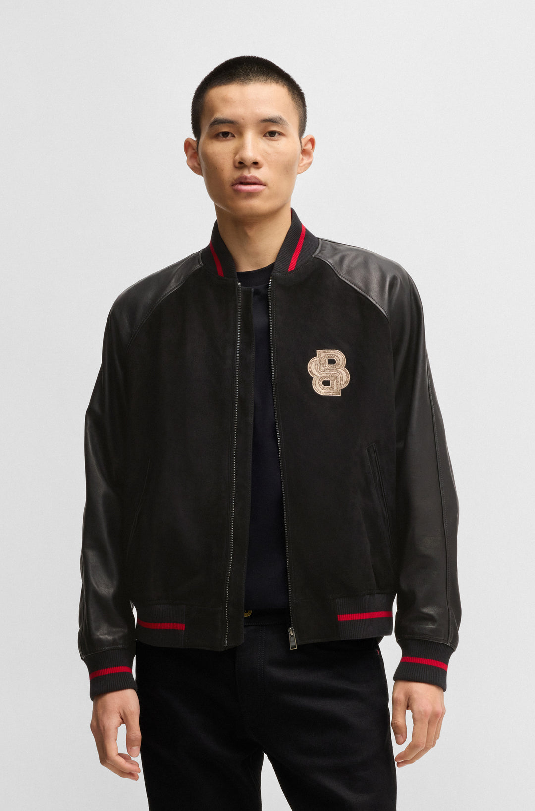 BOSS Casual Jackets Regular Fit in Leather - MENIT_LNY 10265996 01-50532844- Concorde Fashion#color_black-001