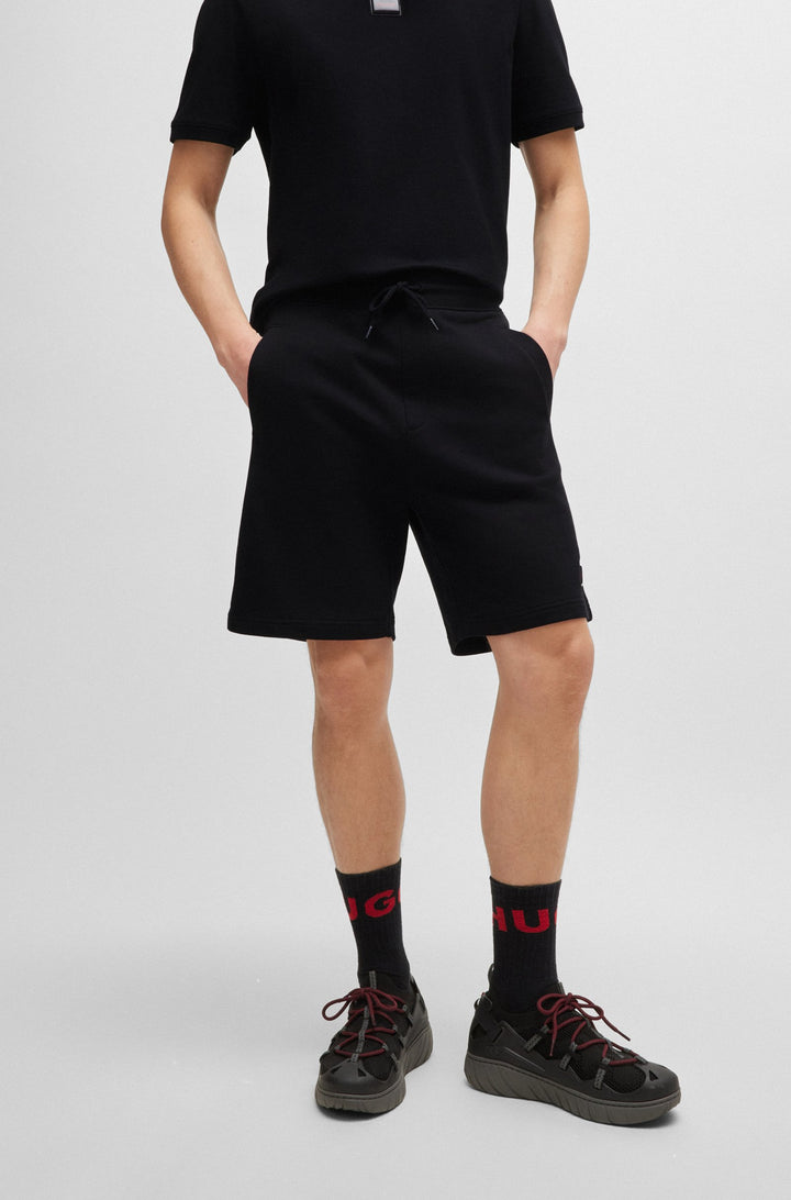 HUGO Shorts Relaxed Fit in Cotton - DIZ_GEL 10266045 01-50528159- Concorde Fashion#color_black-001