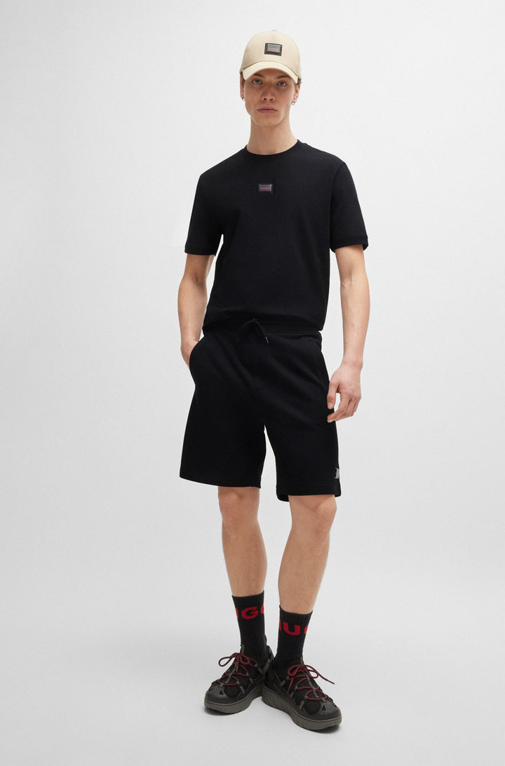 HUGO Shorts Relaxed Fit in Cotton - DIZ_GEL 10266045 01-50528159- Concorde Fashion#color_black-001