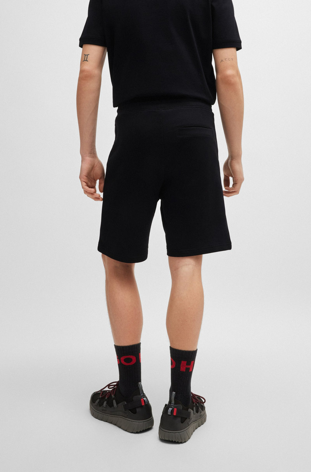 HUGO Shorts Relaxed Fit in Cotton - DIZ_GEL 10266045 01-50528159- Concorde Fashion#color_black-001