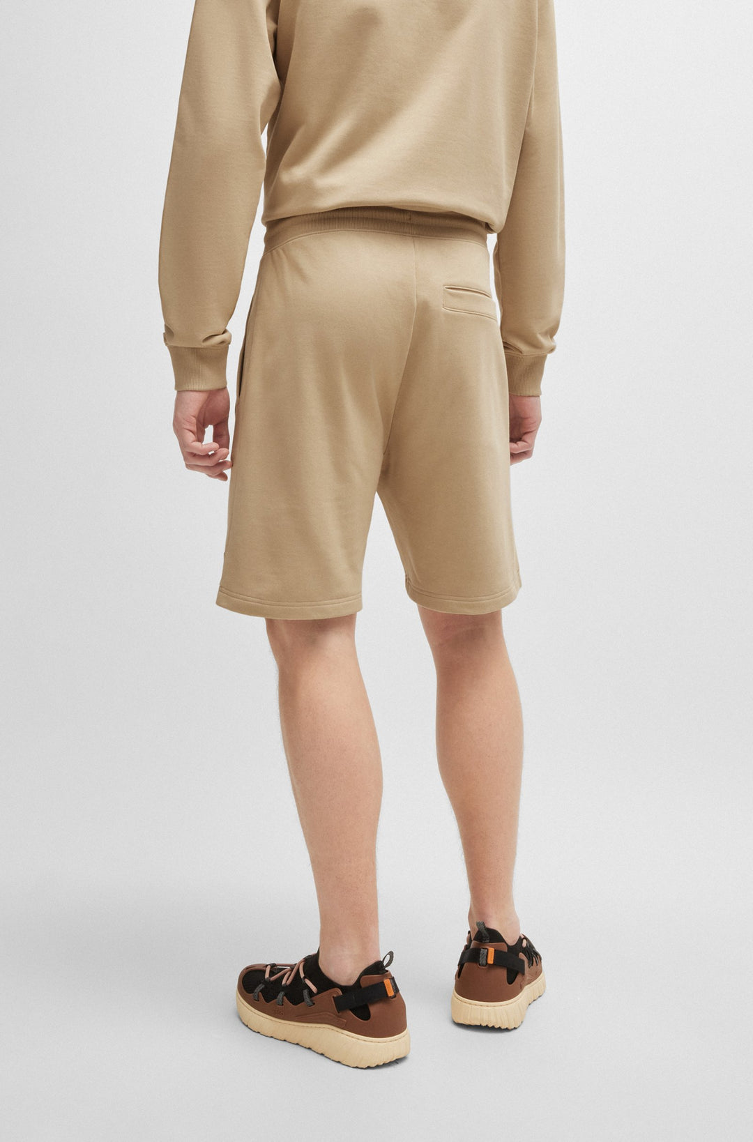 HUGO Shorts Relaxed Fit in Cotton - DIZ_GEL 10266045 01-50528159- Concorde Fashion#color_beige-281
