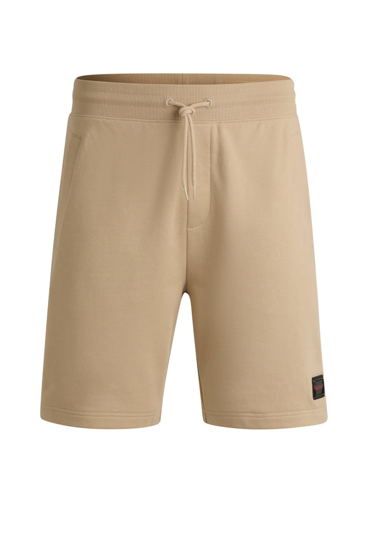 HUGO Shorts Relaxed Fit in Cotton - DIZ_GEL 10266045 01-50528159- Concorde Fashion#color_beige-281