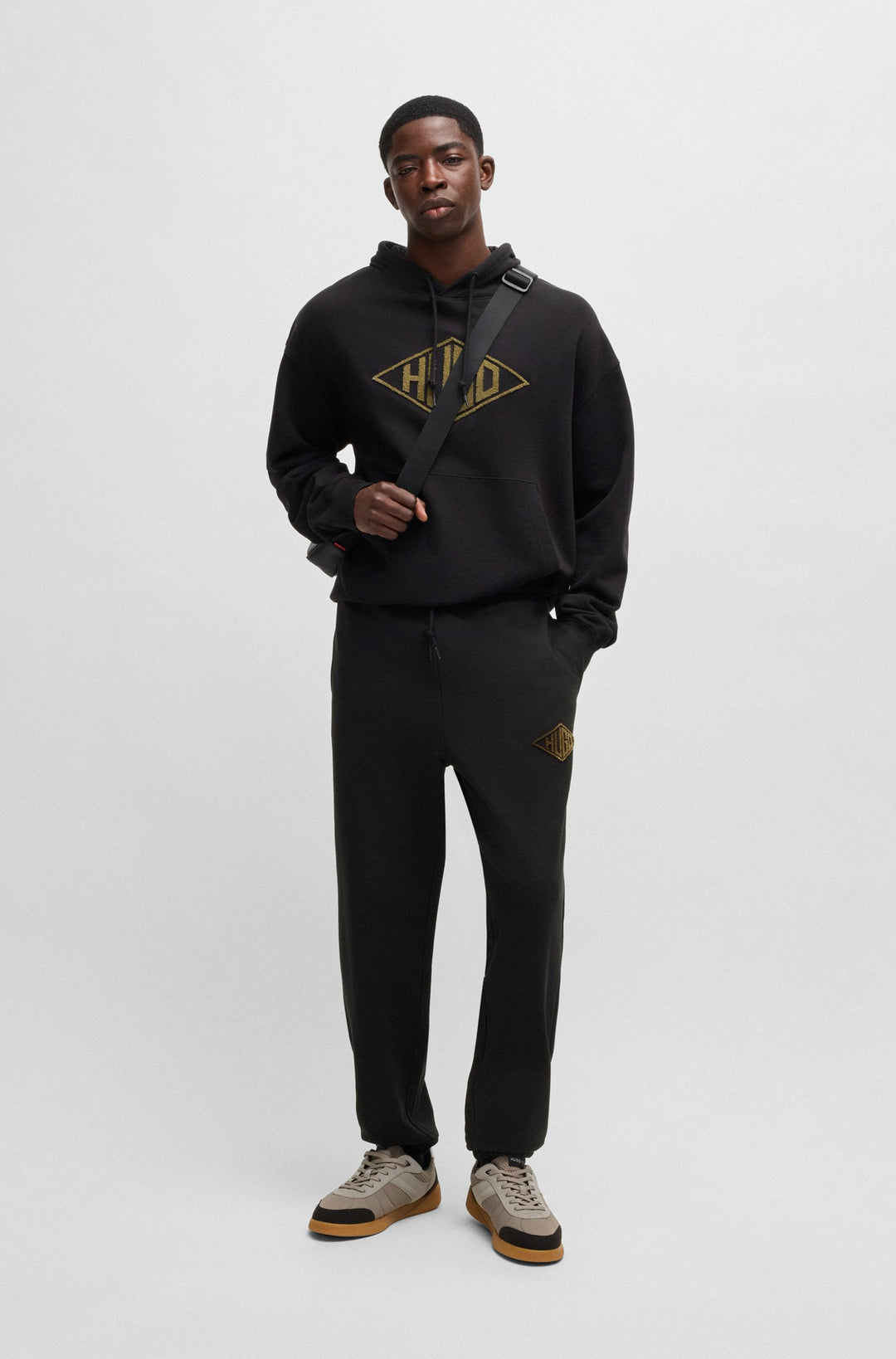 HUGO Jogging Pants Relaxed Fit - DACUSI 50534952- Concorde Fashion#color_black-001