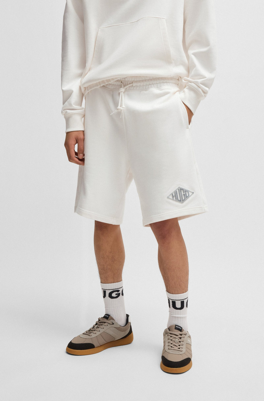 HUGO Shorts Relaxed Fit - DAMTUS 50534953- Concorde Fashion#color_white-102