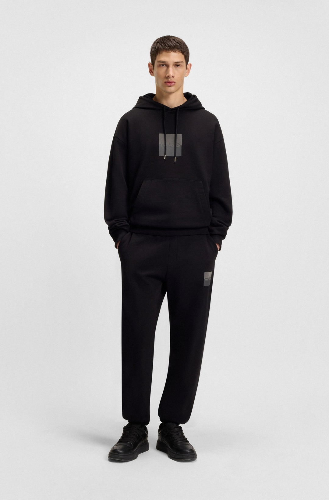 HUGO Jogging Pants Relaxed Fit - DUSPLITAN 50542866Concorde Fashion#color_black-001