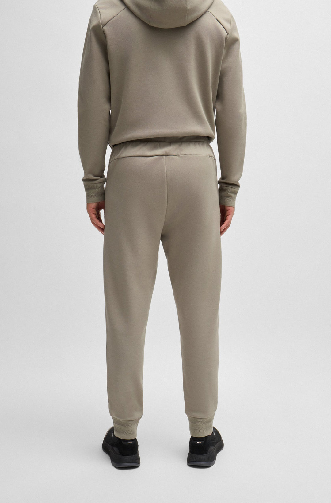 BOSS Jogging Pants Regular Fit in Cotton Mix - HADIKO MIRROR 10266046 01-50523447- Concorde Fashion#color_green-334