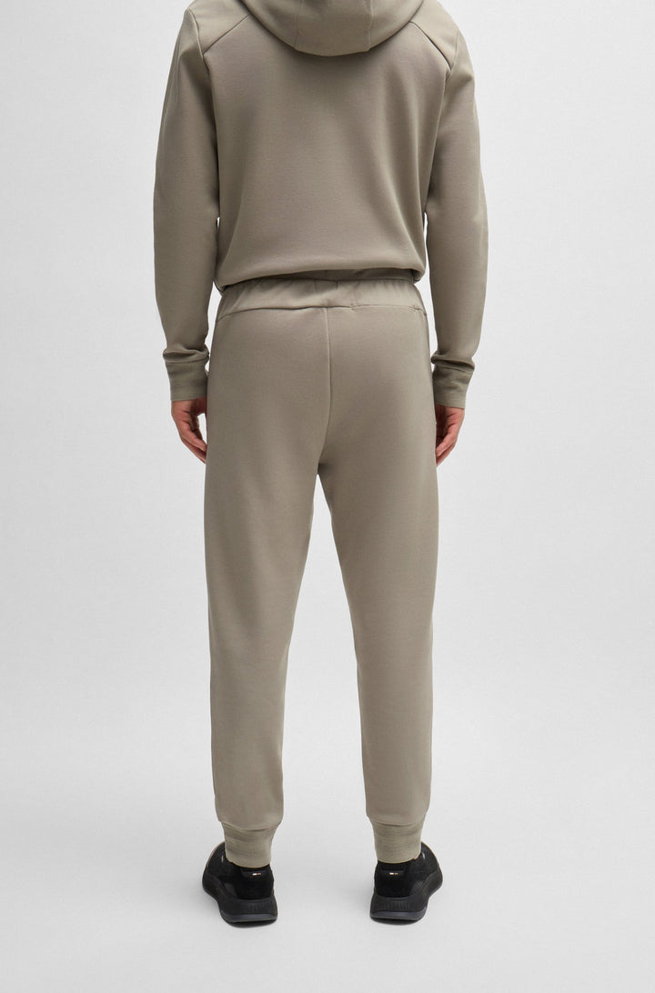 BOSS Jogging Pants Regular Fit in Cotton Mix - HADIKO MIRROR 10266046 01-50523447- Concorde Fashion#color_green-334